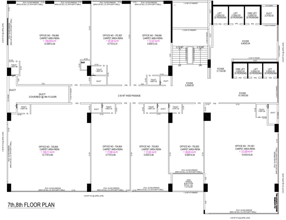  the ridge The Ridge Cluster Plan From 7th To 8th Floor