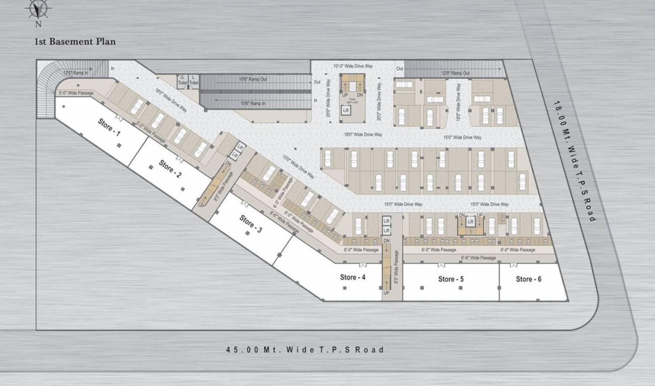 arena Arena Basement 1 Floor Cluster Plan
