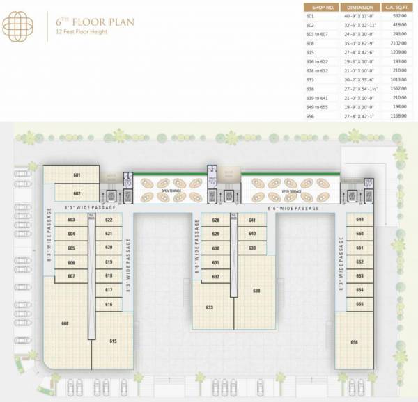  palladia A Cluster Plan For 6th Floor