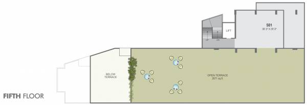  the-space Block - A 5th Floor Cluster Plan