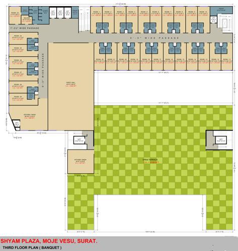  shyam-plaza Shyam Plaza Banquet Cluster Plan For 3rd Floor