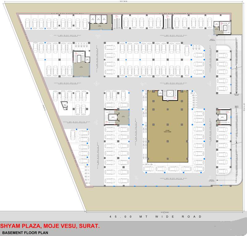  shyam plaza Shyam Plaza  Basement Cluster Plan
