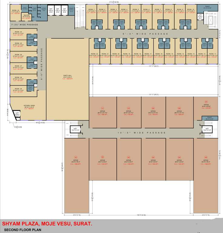 shyam plaza Shyam Plaza Cluster Plan For 2nd Floor
