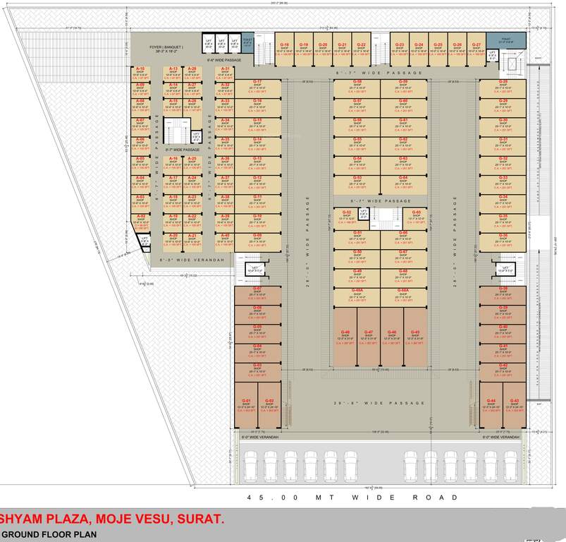 shyam plaza Shyam Plaza Cluster Plan For Ground Floor