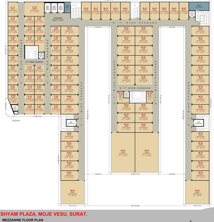  shyam plaza Shyam Plaza Mezzanine Cluster Plan