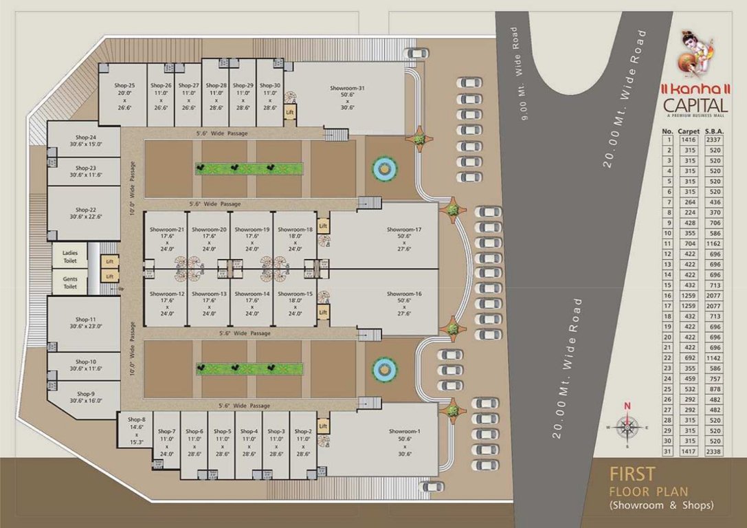 capital Kanha Capital 1st Floor Cluster Plan