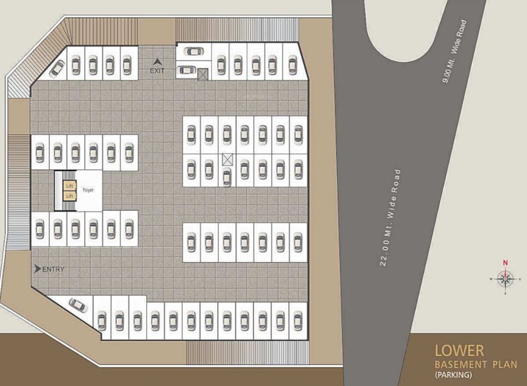 capital Kanha Capital Lower Basement Cluster Plan