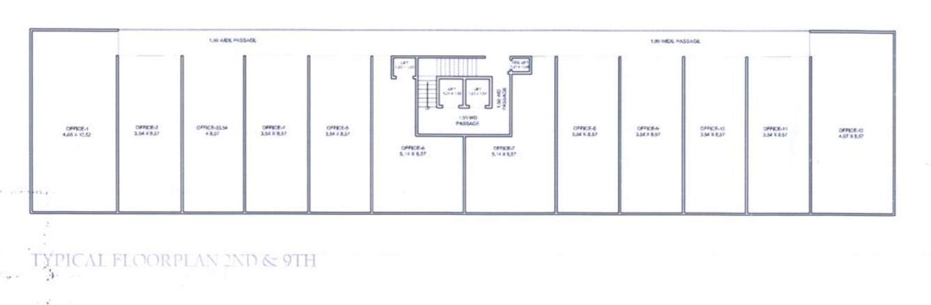  sunrise heights  Block C Cluster Plan from 2nd to 9th Floor
