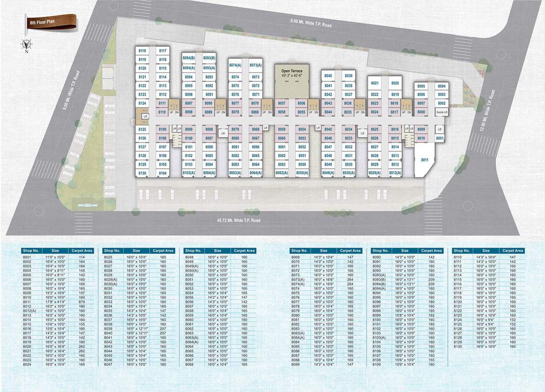 textile market Avadh Textile Market Cluster Plan for 8th Floor