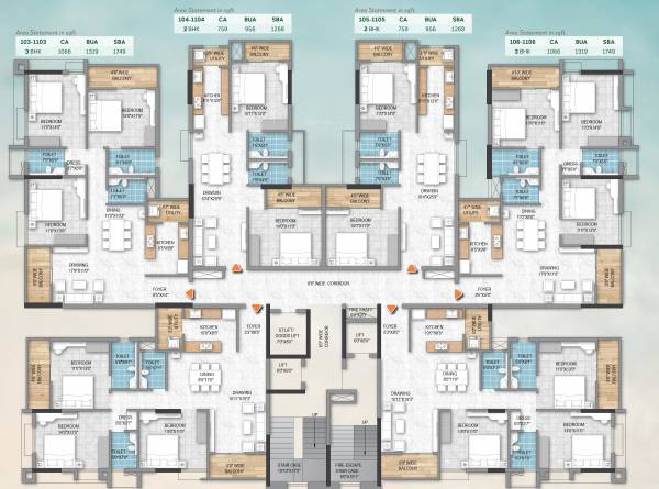  sushree-enclave Sushree Enclave Cluster Plan For Typical Floor Plan