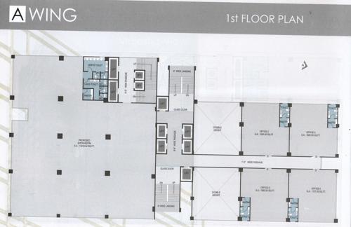 swastik-universal Block A Cluster Plan for 1st Floor