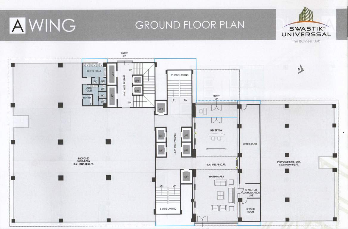  swastik universal Block A Cluster Plan for ground Floor