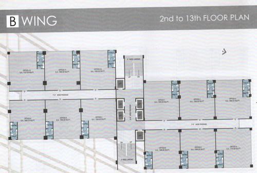 swastik-universal Block B Cluster Plan from 2nd to 13th Floor