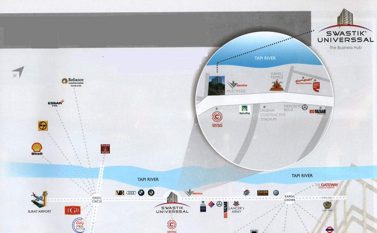  swastik universal Location Plan