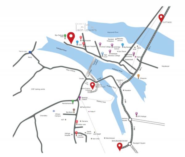 twin-towers Location Plan