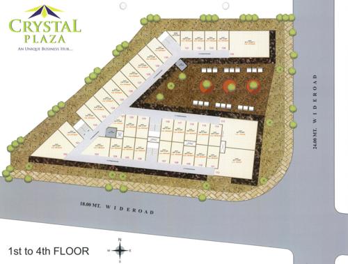  plaza Crystal Plaza Cluster Plan from 1st to 4th Floor