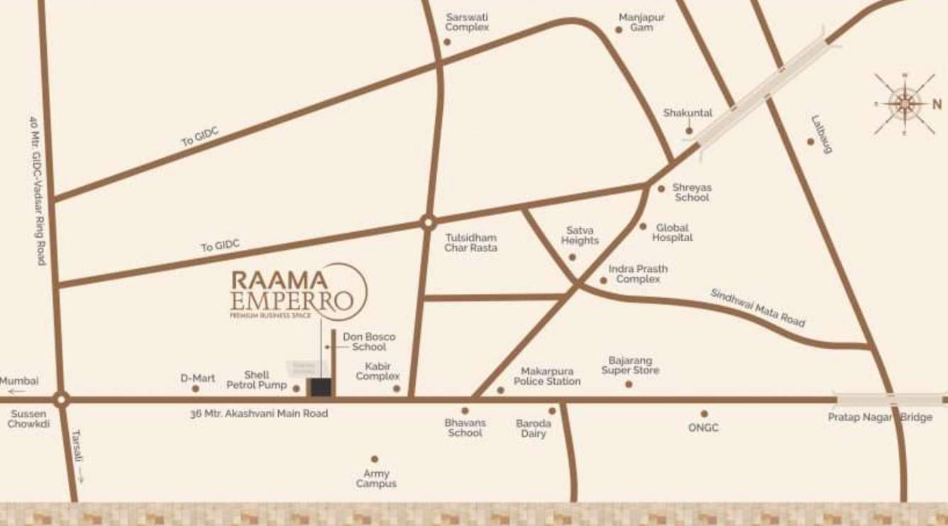  raama emperro Location Plan