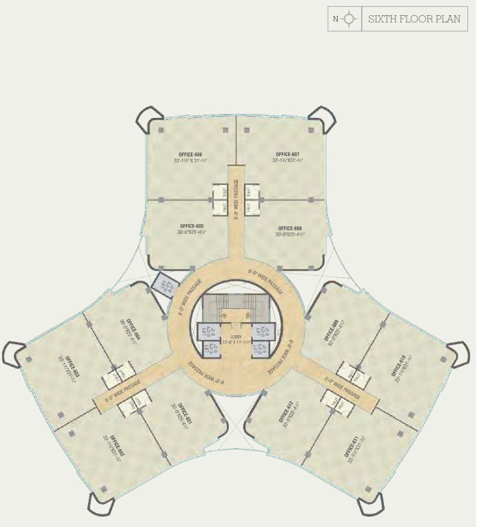  grand A Cluster Plan For 6th Floor