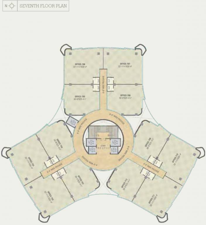  grand A Cluster Plan For 7th Floor