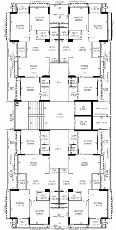  savera prarambh Block A And B Cluster Plan For 13th Floor