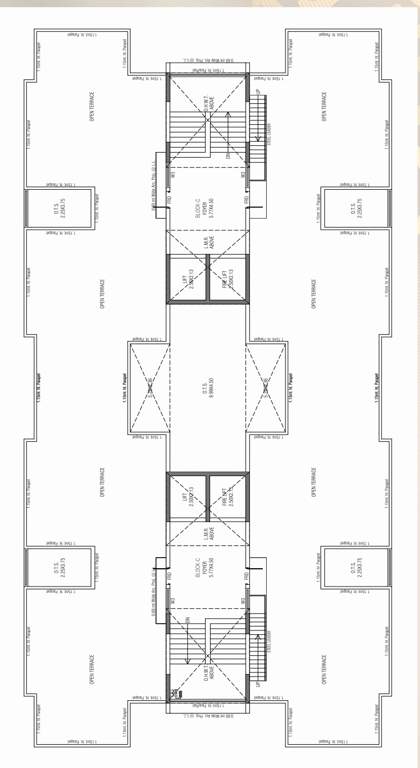  savera prarambh Block C And D Cluster Plan For Terrace Plan