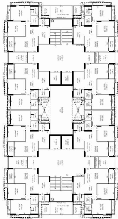  savera prarambh Block C And D Cluster Plan From 1st,2nd,5th,6th,9th,10th to 13th Floor