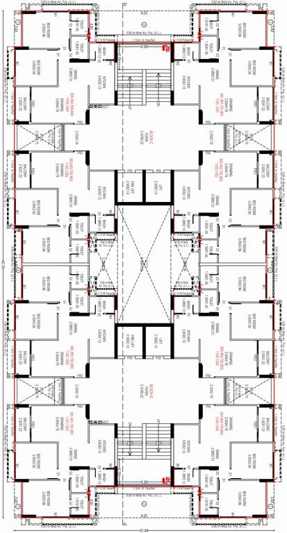  savera prarambh Block C Cluster Plan From 3rd,4th,7th,8th,11th To 12th Floor