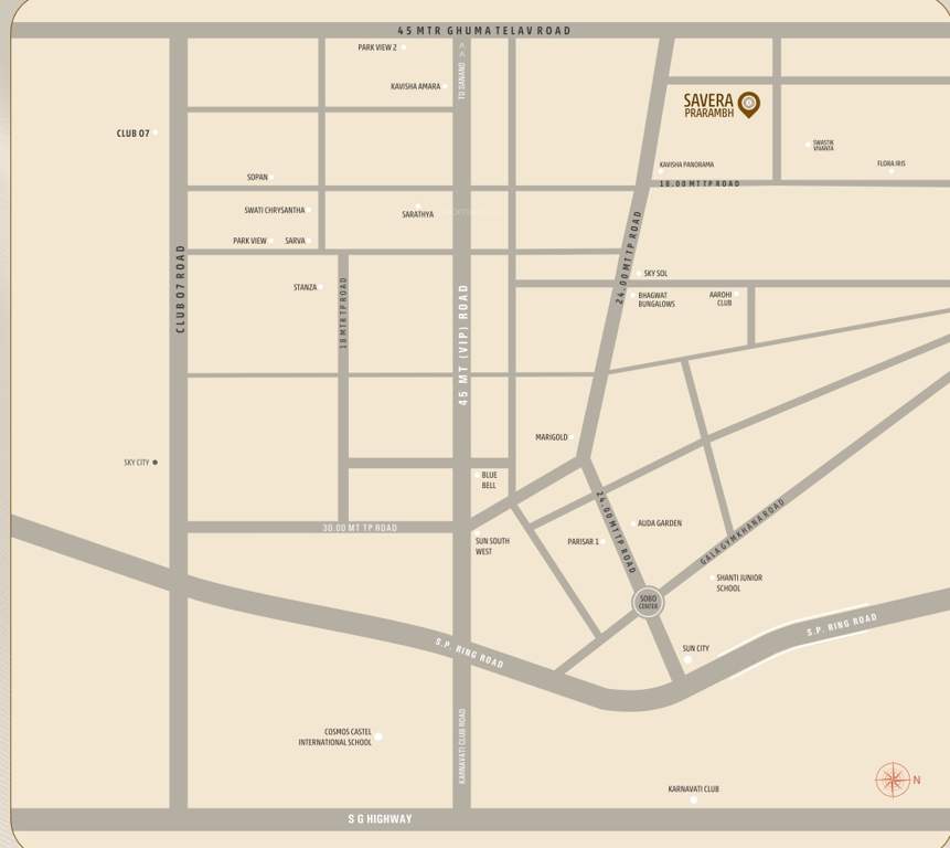  savera prarambh Location Plan