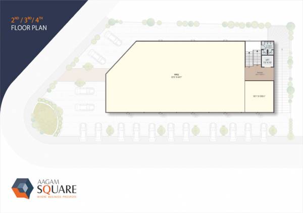 Square Cluster Plan from 2nd to 4th Floor square Square Cluster Plan from 2nd to 4th Floor