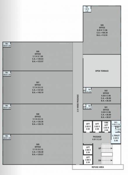  towers Towers Cluster Plan For 5th Floor