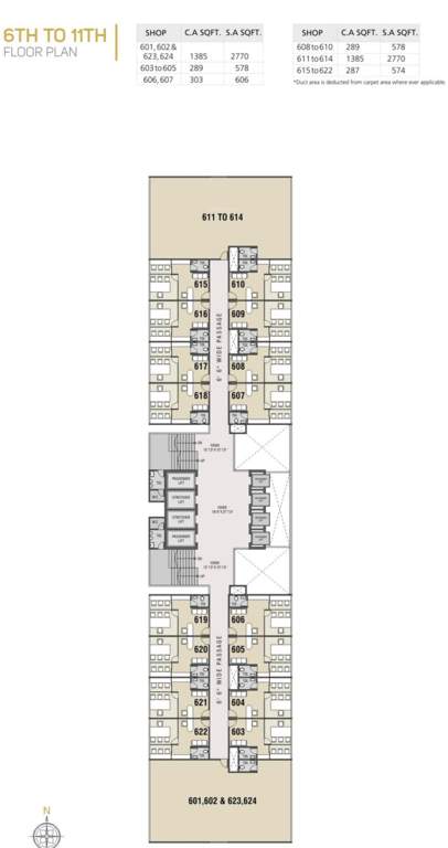  tower Infinity Tower Cluster Plan From 6th To 11th Floor