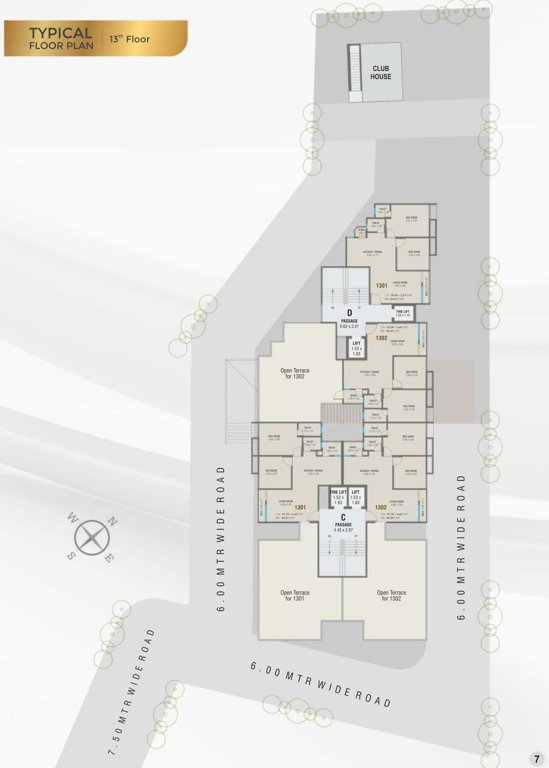  nathdwar dreams c and d C, D Cluster Plan For 13th Floor