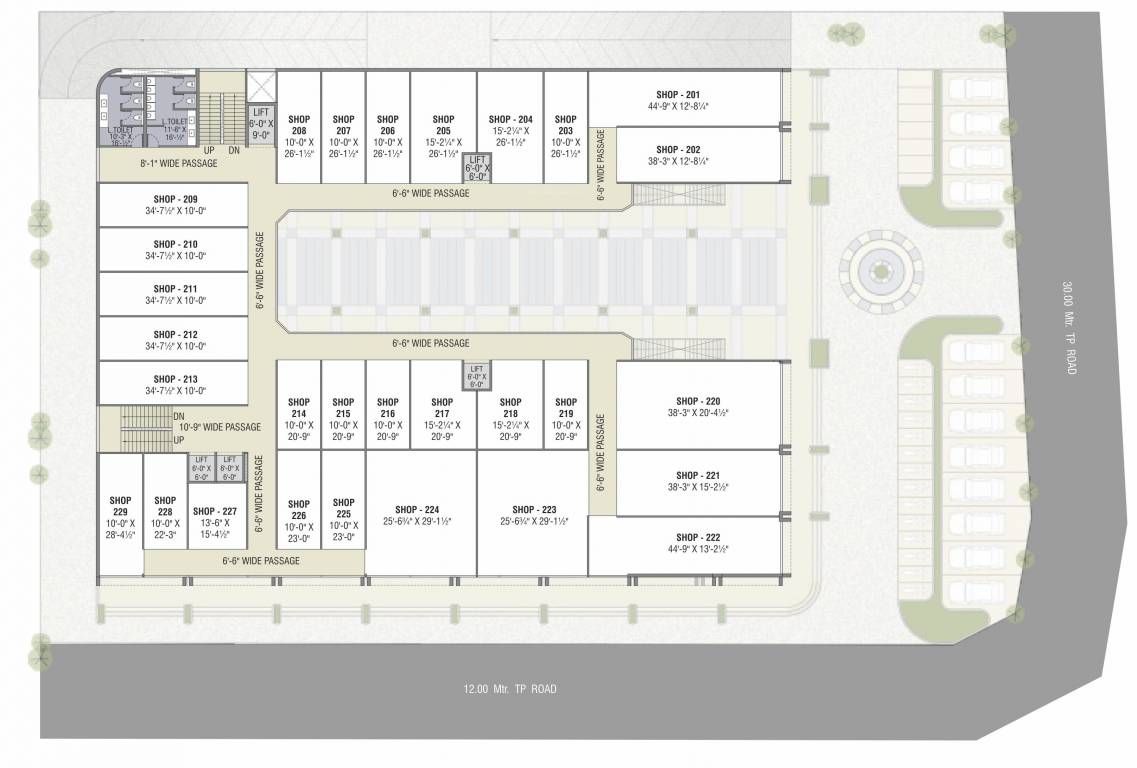 one west One West Cluster Plan For 2nd Floor