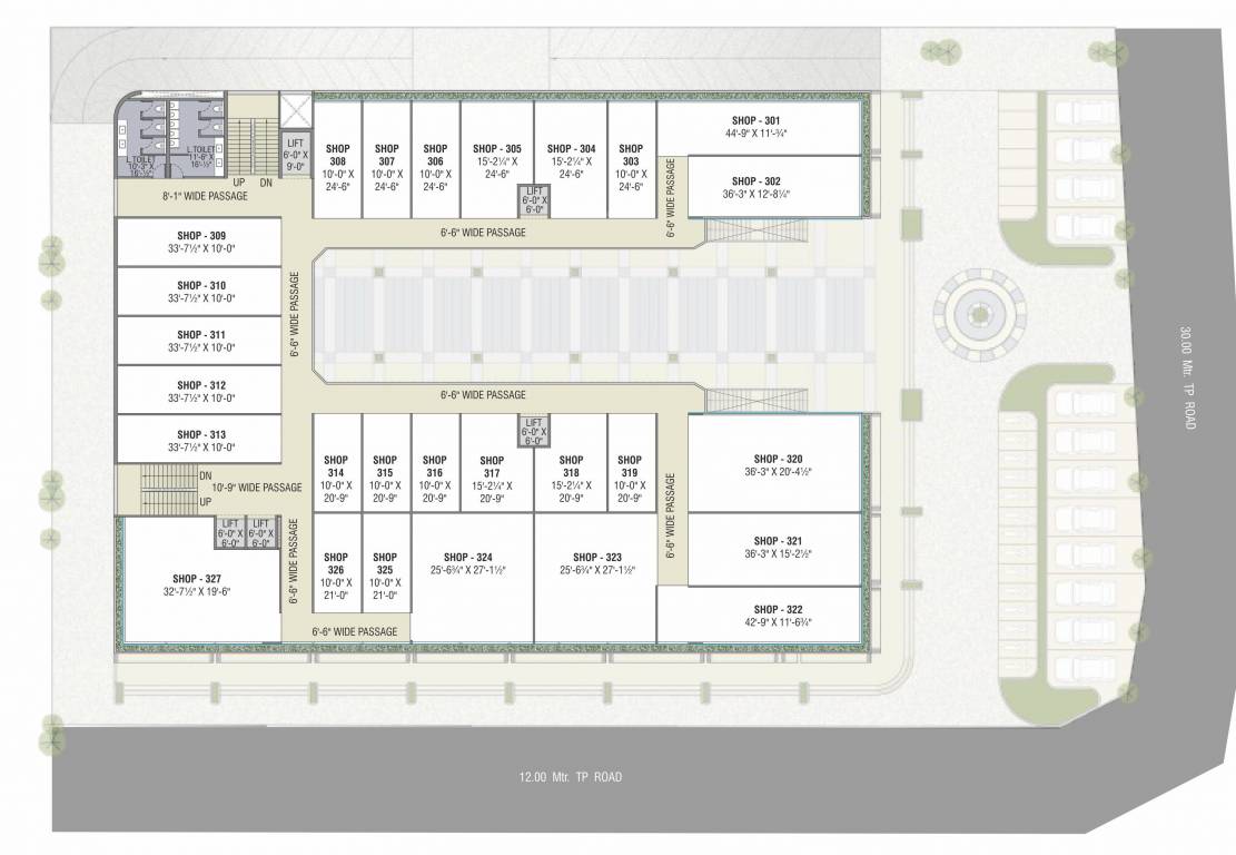 one west One West Cluster Plan From 3rd To 5th Floor