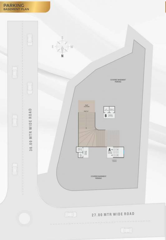 nathdwar dreams a and b A, B Basement Cluster Plan