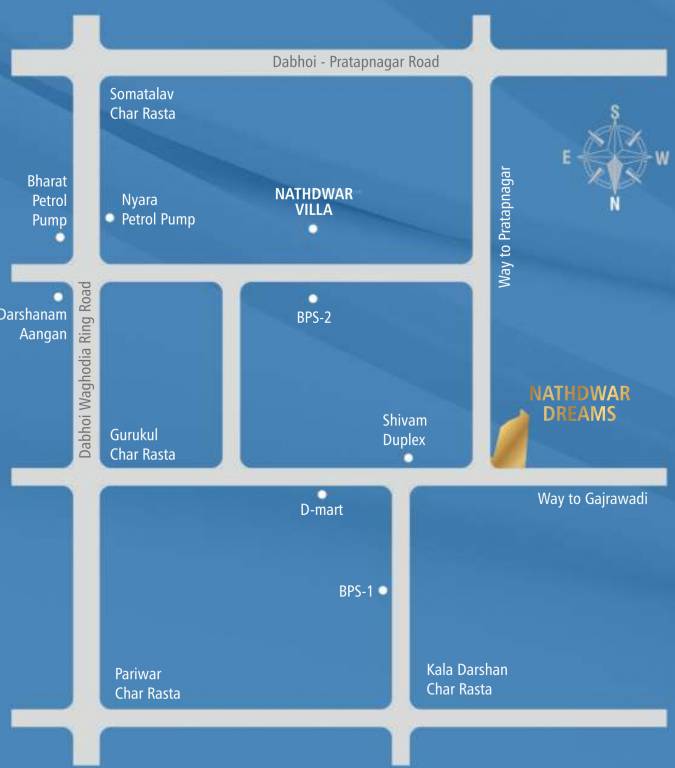 nathdwar dreams a and b Location Plan