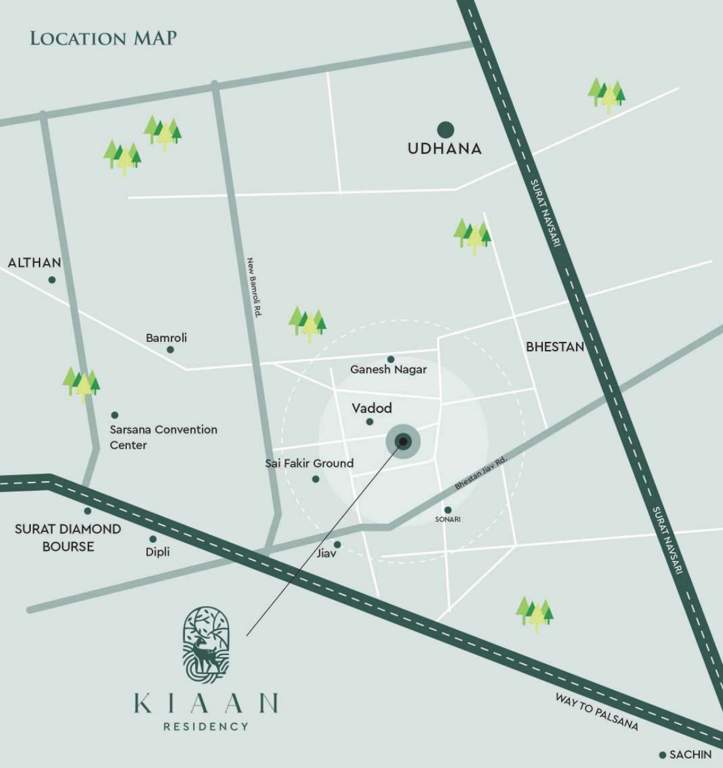  kiaan residency Location Plan