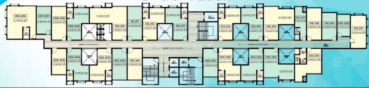  vindhya heights Vindhya Heights Cluster Plan For 3rd Floor