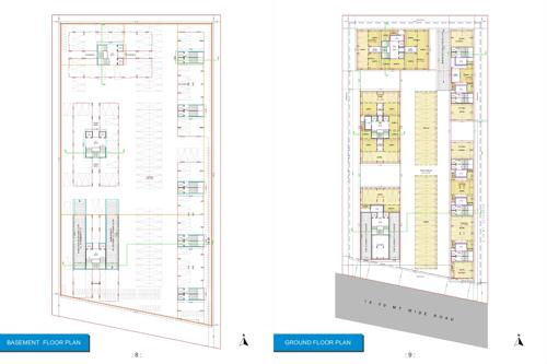  shukan-river Block A, Block B, Block C, Block D, Block E, Block F, Block G, Block H   Basement To Ground Cluster Plan