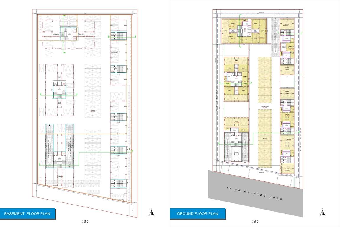  shukan river Block A, Block B, Block C, Block D, Block E, Block F, Block G, Block H   Basement To Ground Cluster Plan