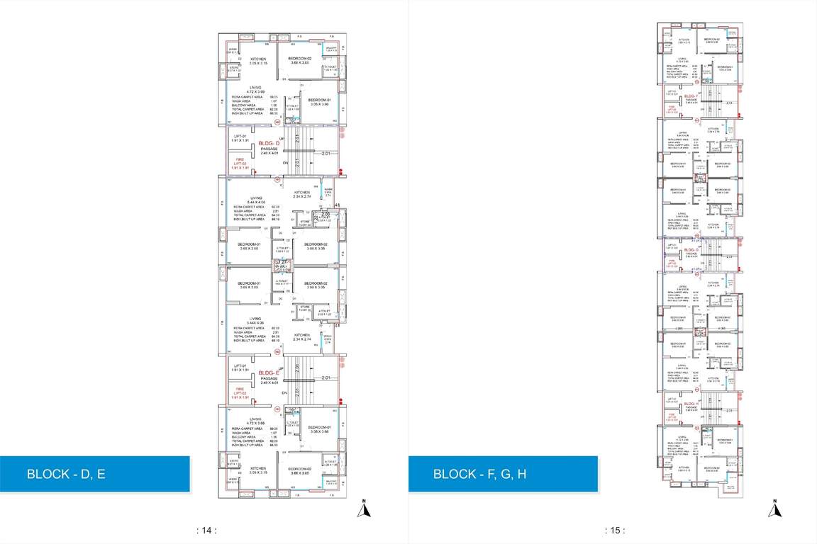 shukan river Block D, Block E, Block F, Block G, Block H  Typical Cluster Plan