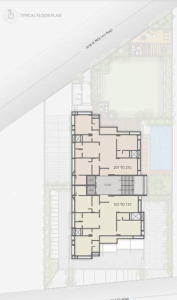  sepal-elegant-5 Sepal Elegant - 5 Typical Cluster Plan