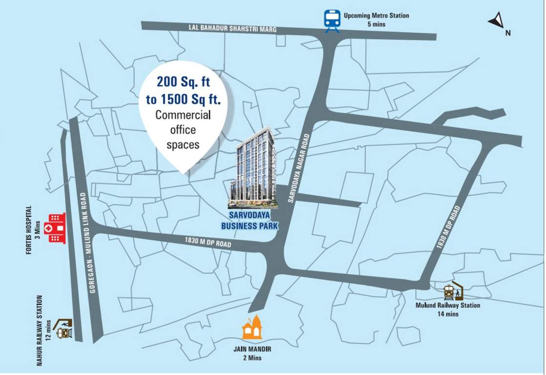  sarvodaya business park Location Plan