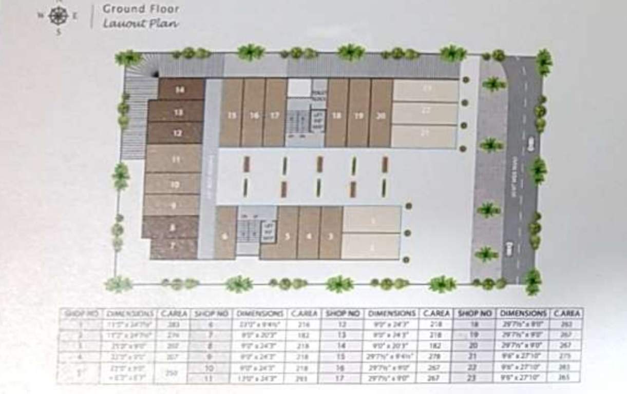 times shoppers Times Shoppers Cluster Plan for ground Floor