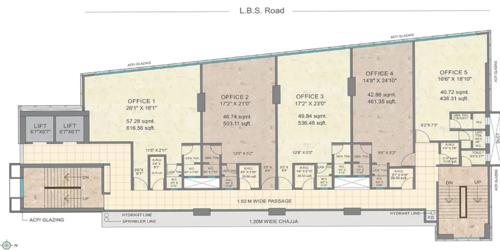  building-no-1-sai-indu-tower Building No 1 Cluster Plan for Typical Floor