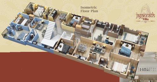  jagannath-villa Jagannath Villa Cluster Plan for 3D Floor