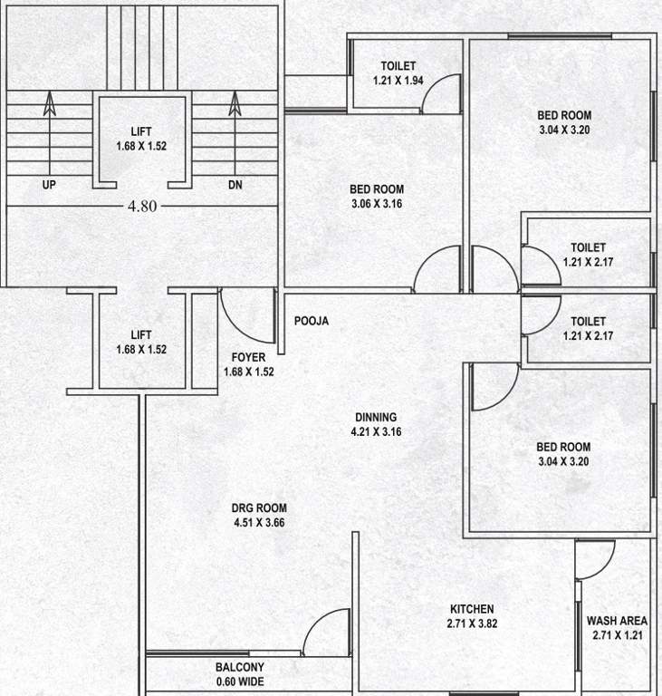  pratha heritage Pratha Heritage Cluster Plan From 1st To 6th Floor