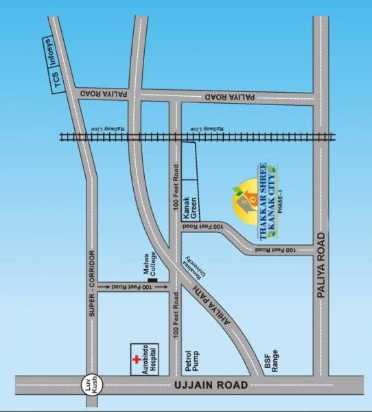  thakkars-shree-kanak-city-phase-i Location Plan