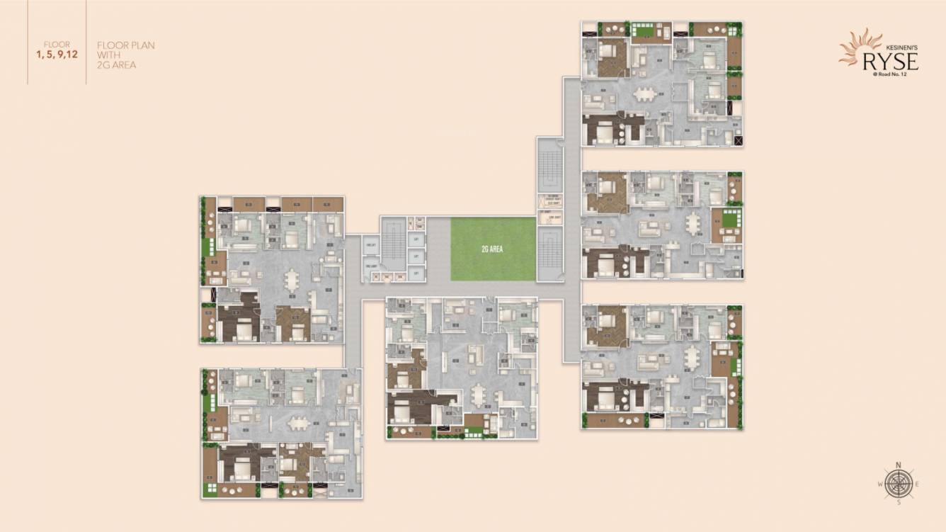  ryse RYSE Cluster Plan from 1st , 5th, 9th And 12th Floor
