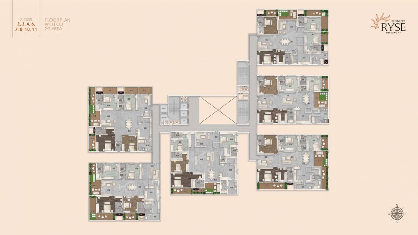  ryse RYSE Cluster Plan from 2nd, 3rd, 4rth, 6th, 7th, 8th, 10th And 11th Floor